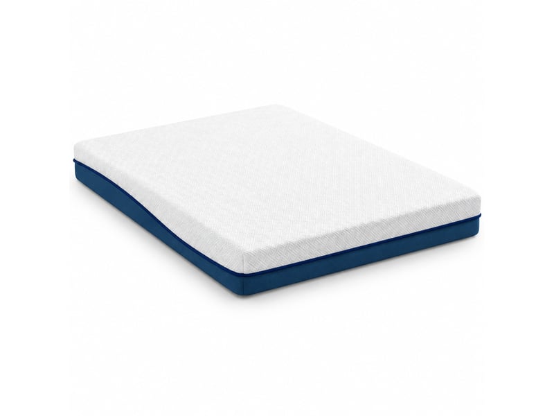 Matelas 160x200 cm 2 places en mousse à mémoire de forme au thé vert, déhoussable et lavable, fermeté moyenne - Conforama A