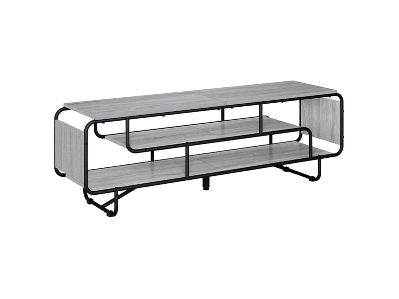  Meuble tv, banc tv 140x36x45 cm sonoma gris bois d'ingénierie  - Conforama A