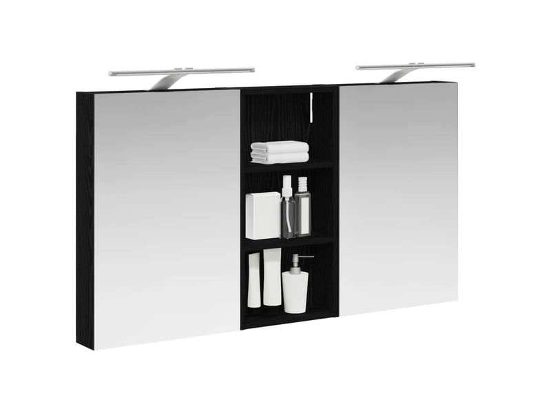  Ensemble de meubles de salle de bain 3 pcs 110x10.5x60.5 cm shl6689  - Conforama C