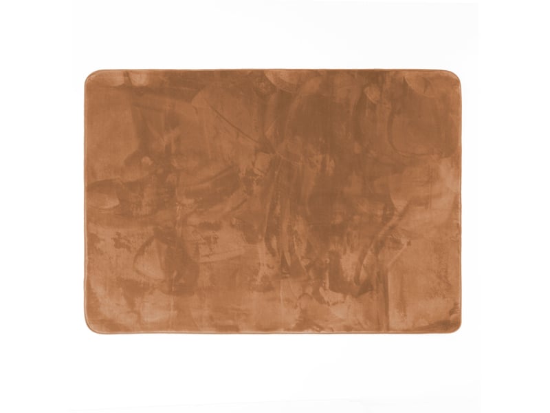  Tapis uni en flanelle flanou 120x170cm camel  - Conforama A