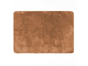 Tapis uni en flanelle flanou 120x170cm camel