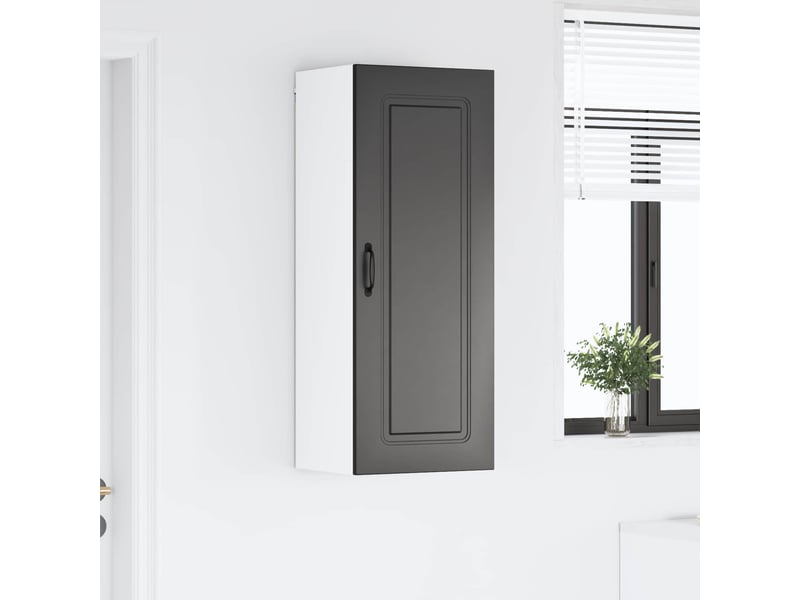  Meuble mural de cuisine | armoire de cuisine noir 40x31x100cm shl5379  - Conforama D