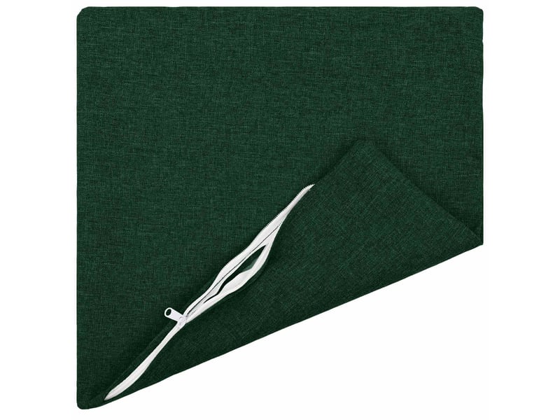  Lot de 12 coussins avec oreiller, coussins décoratifs heerlen vert foncé tissu cf50108  - Conforama C