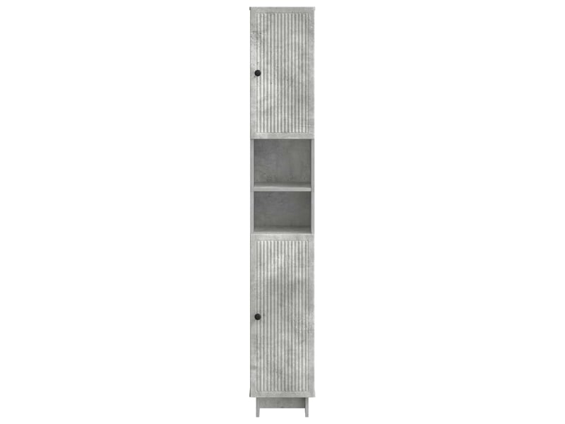  Colonne de salle de bain avec étagère ouverte ede gris béton  - Conforama D
