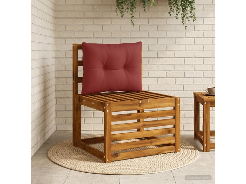  Coussin de dos, coussin de dossier putten 100 % polyester bordeaux 60 x 40 x 10 cm cf54886  - Conforama B