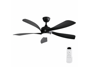Ventilateur de plafond 132cm avec éclairage led 3 couleurs dimmables mémoire 6 vitesses moteur dc silencieux mode été hiver minuterie 1 4 8h