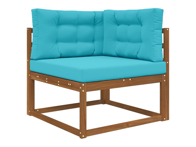  Coussin de canapé d'extérieur, coussin de chaise polyester turquoise 80 x 80 cm cf54180  - Conforama C