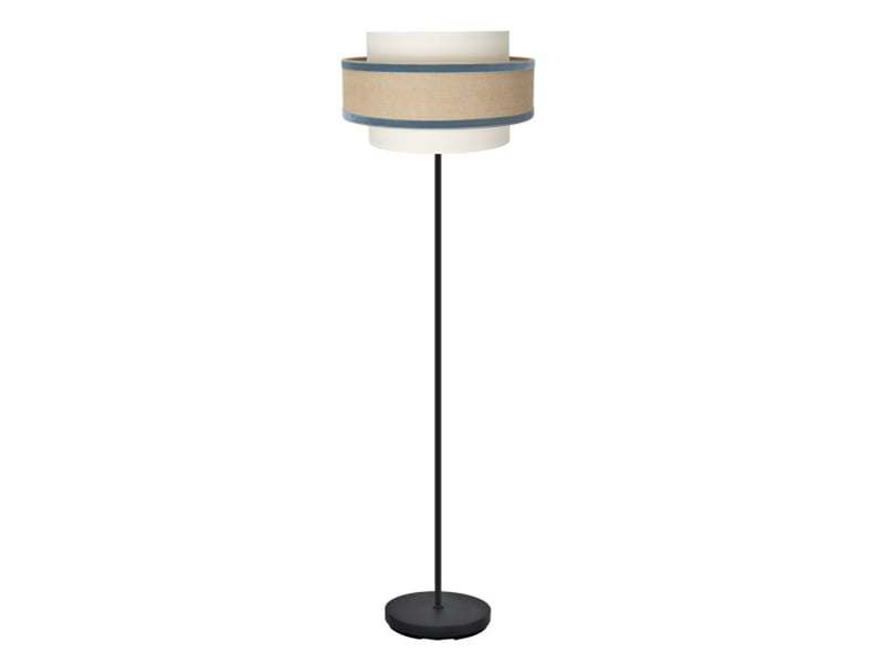  Fabrilamp cornalina lampadaire textile beige et bleu, 1 x e27, h 166 cm, ø 40 cm 246941008 - Conforama A