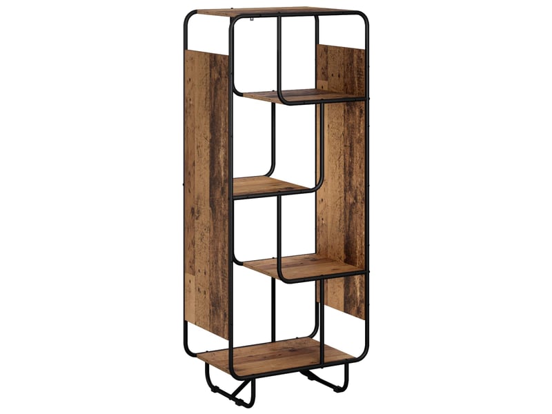  Buffet haut, buffet de rangement bois ancien 60x37,5x144 cm bois d'ingénierie  - Conforama A