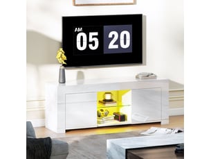 Meuble tv coloris blanc 34 cm <strong>WISHDOR</strong> <strong></strong>