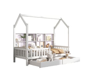 Lit simple 90x200 cm WISHDOR   coloris blanc