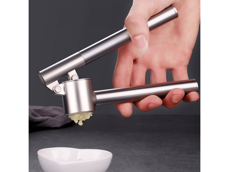  Presse-ail - broyeur à ailgingembre en acier inoxydable avec panier amovible, facile à nettoyer  - Conforama D