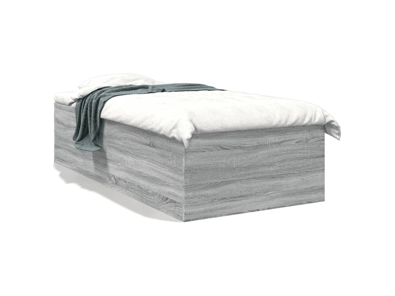  Lit simple- lit adulte -  cadre de lit sans matelas sonoma gris 100x200 cm  - Conforama A