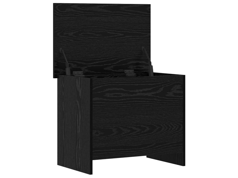  Coffre de rangement avec stockage chêne noir 60x40x50 cm  - Conforama E
