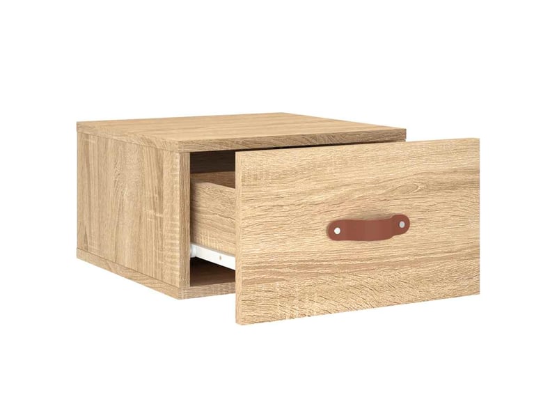  Table de chevet - cabinet de chevet - table de nuit murale chêne sonoma 35x35x20 cm  - Conforama C