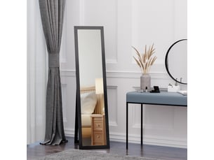 Miroir rectangulaire à poser coloris noir <strong></strong> <strong></strong> - 37 cm x 37 cm