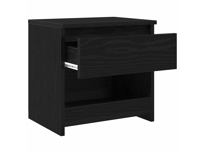  Table de chevet - cabinet de chevet - table de nuit 2 pièces chêne noir 40 x 30 x 39 cm  - Conforama D