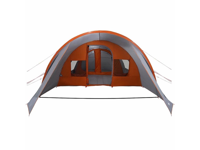  Tente tunnel, tente de camping 5-personnes 5 personne gris et orange  - Conforama E