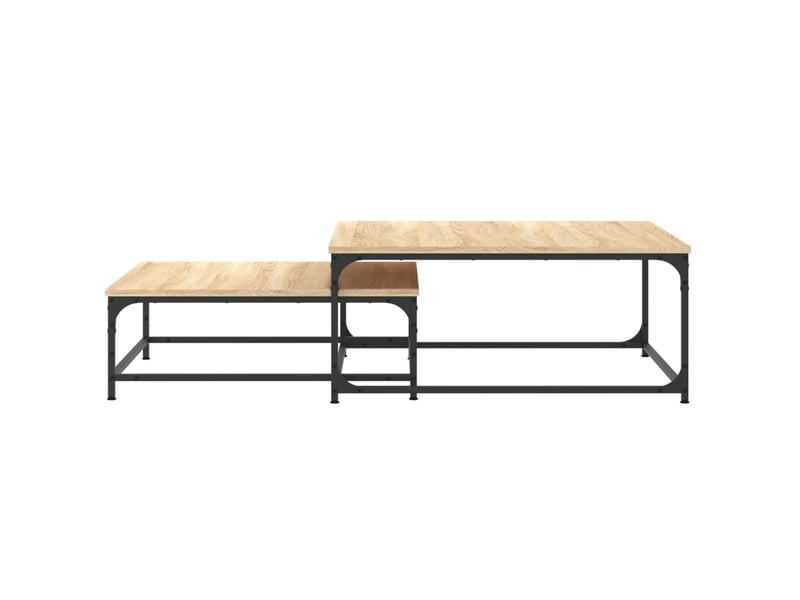  Tables basses gigognes 2 pcs | table de salon chêne sonoma bois d'ingénierie  - Conforama D