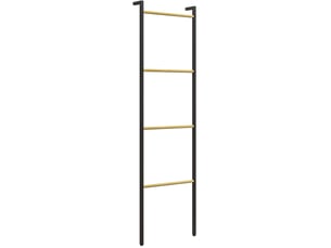 Porte-serviettes 49x167,5 cm à 4 barres métal noir
