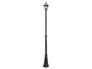 Lampadaire extérieur fabrilamp bootes 1 x e27 marron ip44 145-220 x 18 x 18 cm