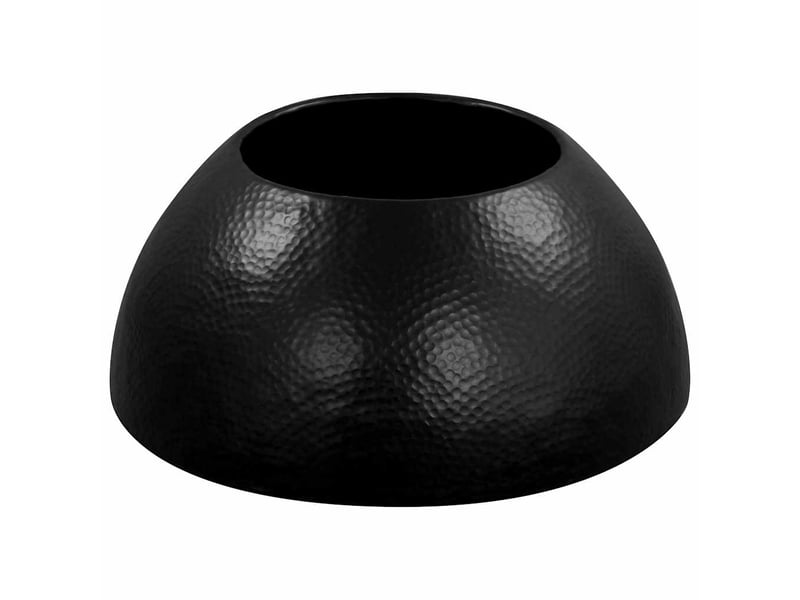  Table basse - table de salon - table à thé aluminium martelé 70x30 cm noir  - Conforama D
