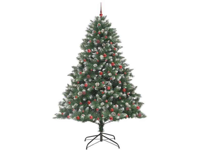  Sapin de noël, arbre de noël artificiel vert 240 cm pvc, plastique et acier cf61493  - Conforama D