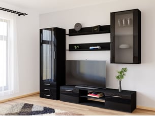 Meuble tv coloris noir 20 cm <strong></strong>  <strong></strong>