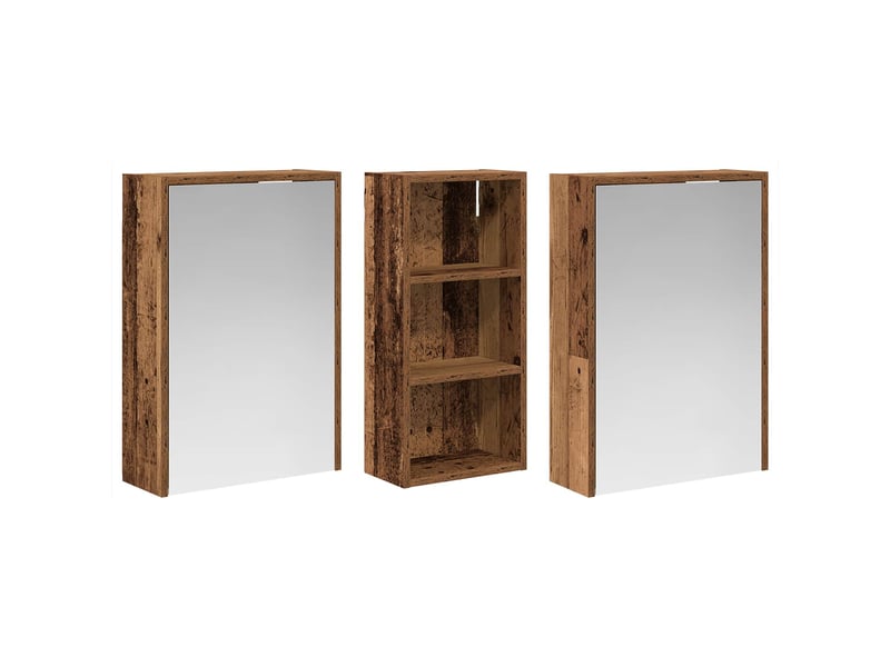 Ensemble de meubles de salle de bain 3 pcs 116x16x62.5 cm shl1952 - Conforama E