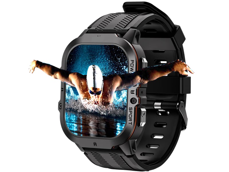 Montre connectée pour homme avec bluetooth, étanche jusqu'à 10 mètres. - Conforama A