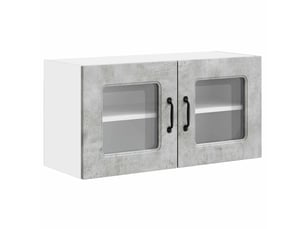 Meuble mural de cuisine | armoire de cuisine gris béton 80x31x40cm shl3002