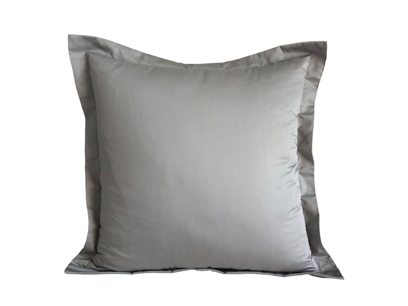  Lot de 2 taies d'oreiller 50x50 cm biolina – gris  - Conforama A