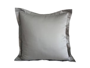 Lot de 2 taies d'oreiller 50x50 cm biolina – gris