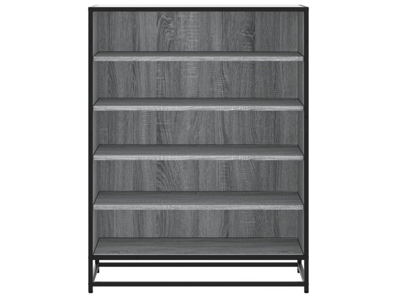  Meuble à chaussures, armoire à chaussures sonoma gris bois d'ingénierie et métal shl8326  - Conforama D