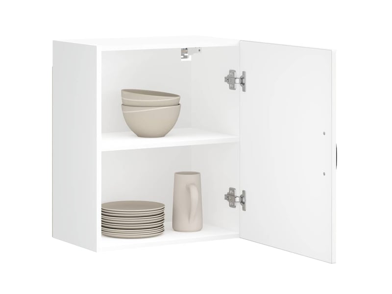  Meuble de rangement, armoires murales de cuisine lucca en bois d'ingénierie blanc  - Conforama B
