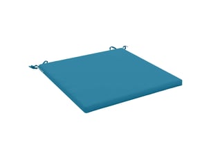 Coussin de siège, coussin d'assise 1 pièce soest 100 % polyester bleu clair cf55569