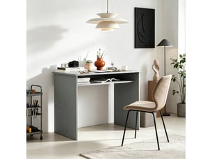 Bureau enfant 90 cm coloris gris