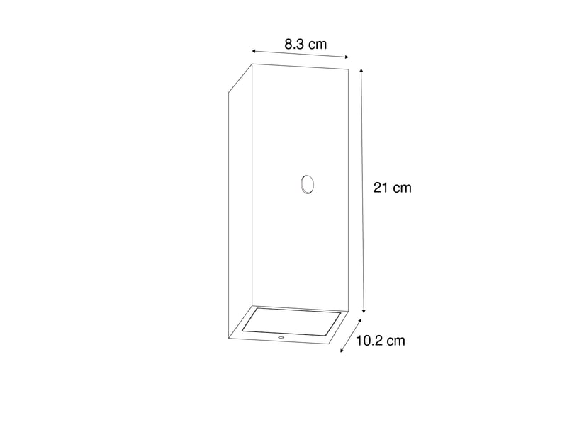 Applique marron rouille 2 lumières gu10 ar70 ip44 avec détecteur de mouvement - baleno  - Conforama D