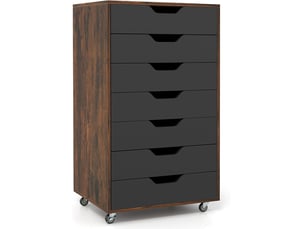 Commode 0 tiroir(s)    GIANTEX  coloris marron largeur 49 cm