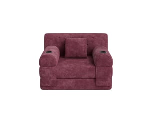 Fauteuil relax électrique MAISONORA Tissu rouge