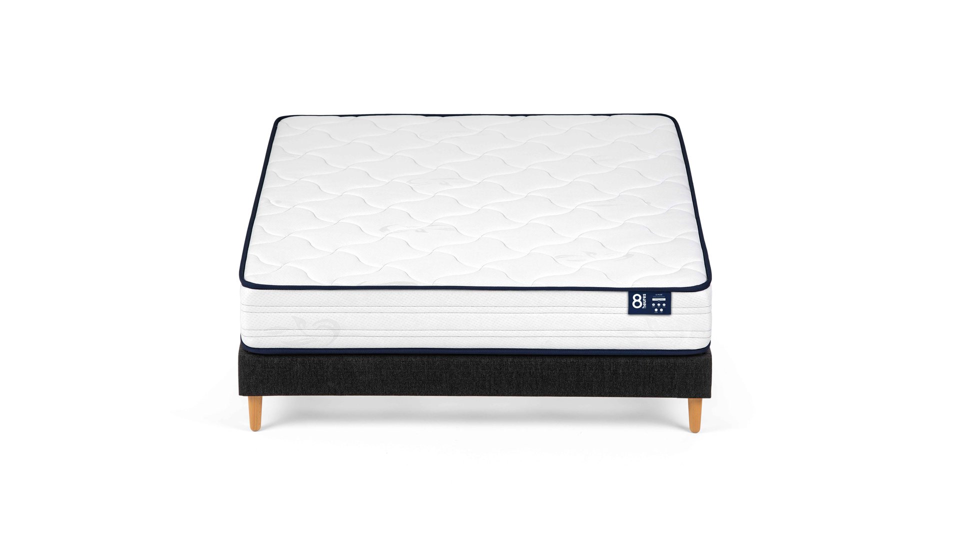 8 HEURES Matelas + sommier Ressorts ensachés 160x 8 HEURES PACK LE RUSE blanc 13 Conforama