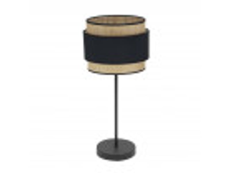  Lampe à poser fabrilamp kandy noirnaturel 1 x e27 67 x 30 x 30 cm 174271109 - Conforama B