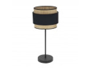Lampe à poser fabrilamp kandy noirnaturel 1 x e27 67 x 30 x 30 cm