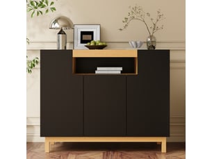 Buffet 3 porte(s)   OSUPNESSEE  - 120.5 cm coloris noir 