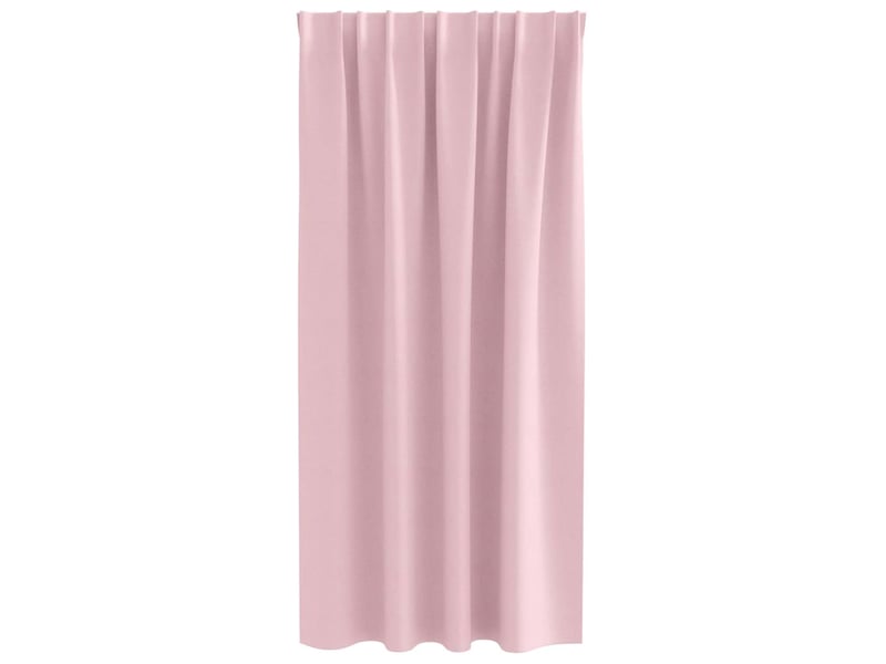  Lot de 2 rideaux occultants, rideaux black-out avec anneaux rose bébé 175 x 140 cm cf44748  - Conforama D