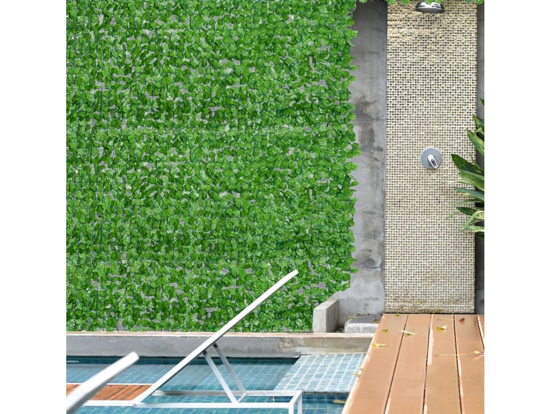  Haie artificielle 300x100 cm – vert clair – brise-vue décoratif résistant aux uv pour balcon et terrasse  - Conforama B