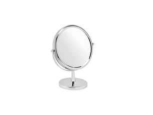 Miroir sur pied argent chromé grossissant  x12