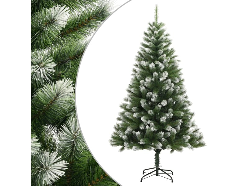  Sapin de noël - arbre de noël artificiel à charnières avec neige floquée 210 cm  - Conforama B