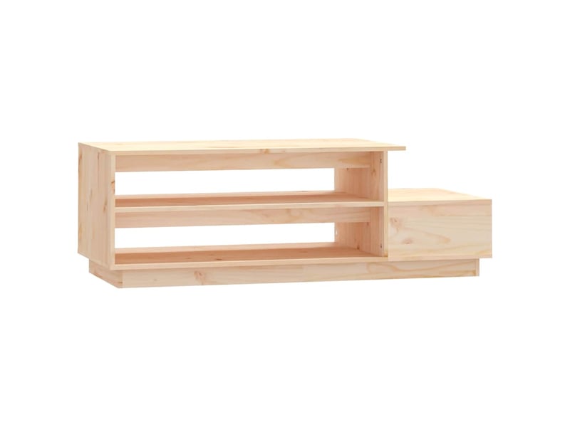  Table basse - table de salon - table à thé 120x50x40,5 cm bois massif de pin  - Conforama A