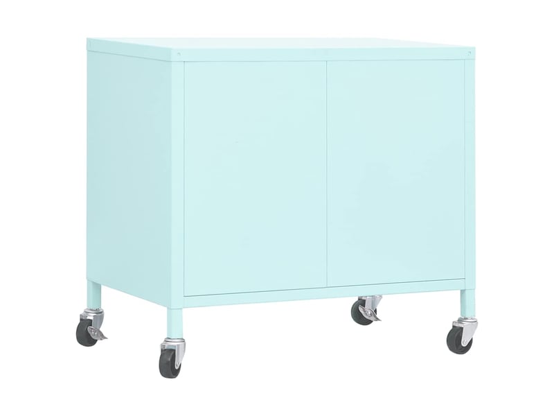  Armoire de rangement, rangement bureau menthe 60x35x56 cm acier  - Conforama E